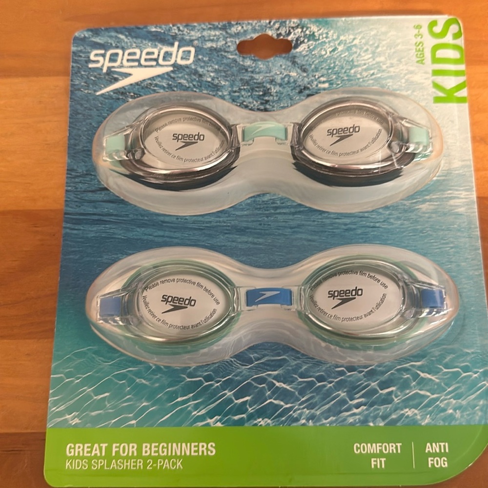 Speedo 2 Pack Goggles Size Kids 3-6 years old